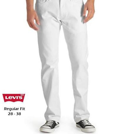 White levi cheap pants for men