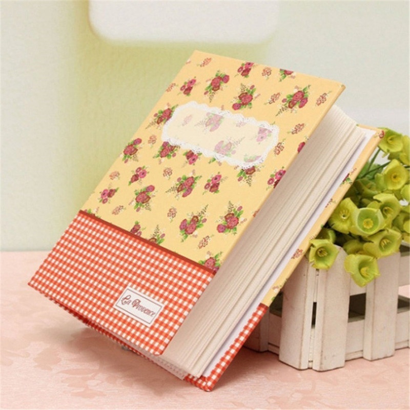 Floral Blooming Photo Album Book 100 Pages 6 Inch Paper Interleaf Image