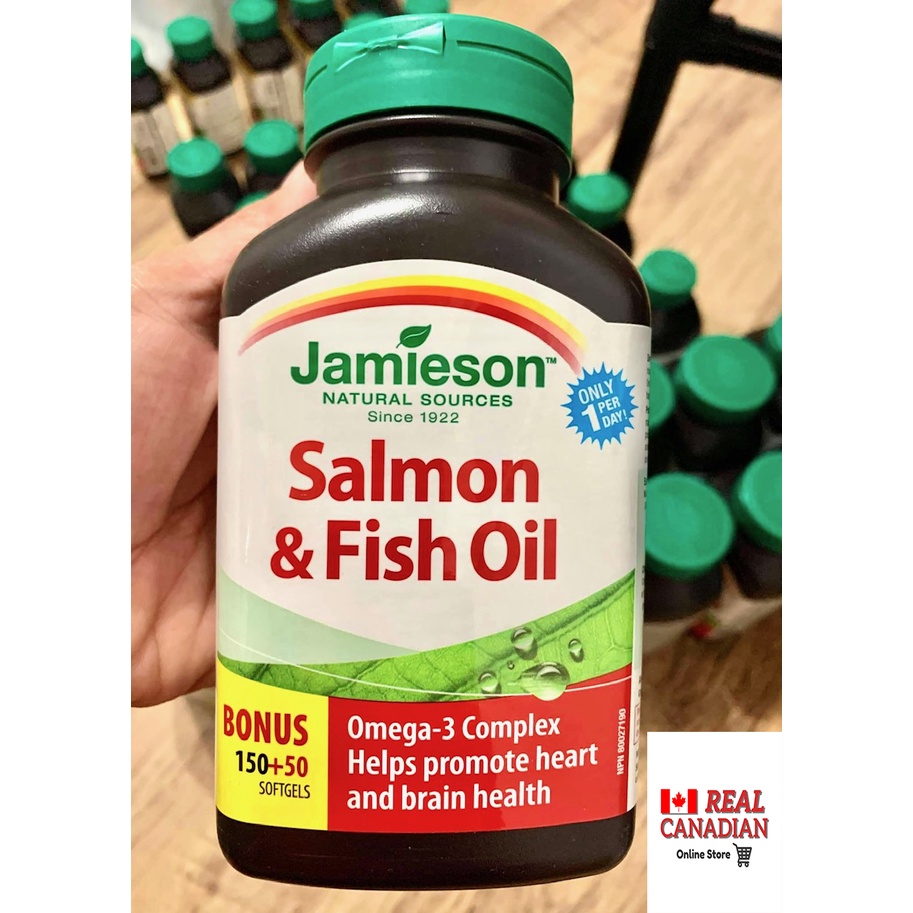 Jamieson Salmon & Fish Oil Omega3 Complex, 200 Softgels from Canada