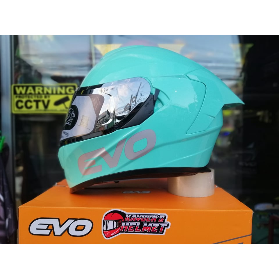 Evo Gt Pro Free Extra Lens Mono Blue Full Face Dual Visor Helmet