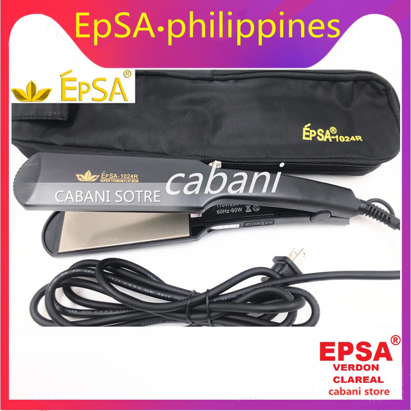 EpSA Professional heavy duty flat iron straight hair iron 1024R Shopee Philippines