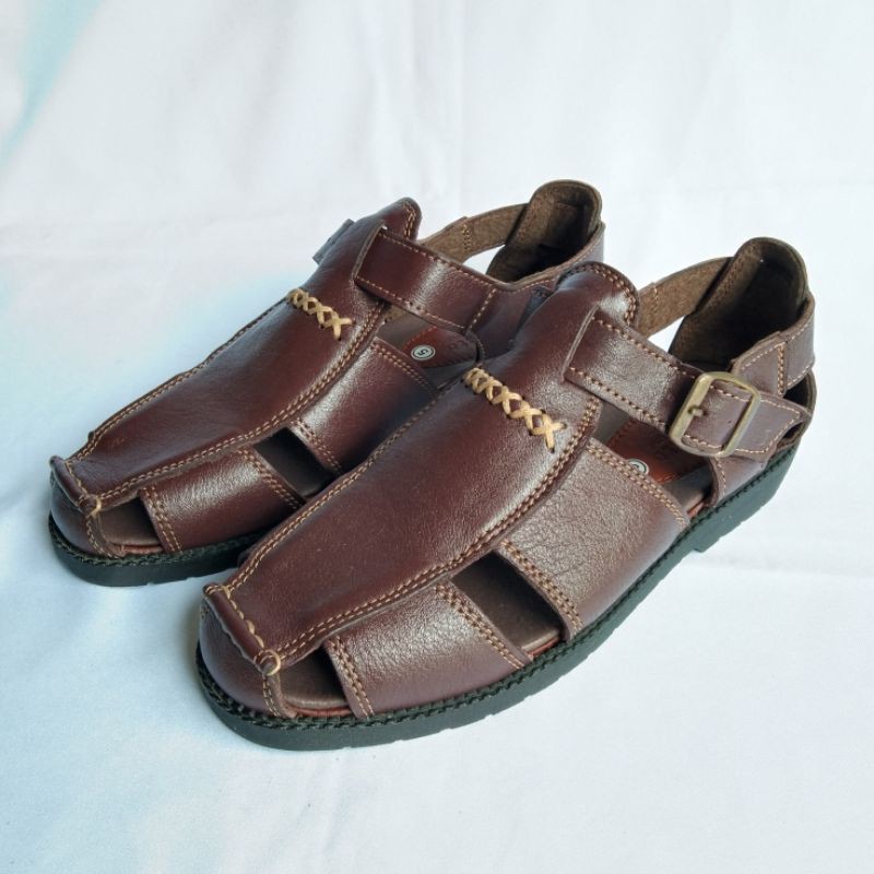 VENDO Marikina-Made Leather Sandals for Men (M1) | Shopee Philippines