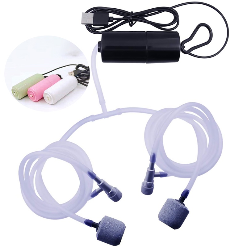 Aquarium Oxygen Pump USB Silent Air Compressor Aerator Wild Fishing ...