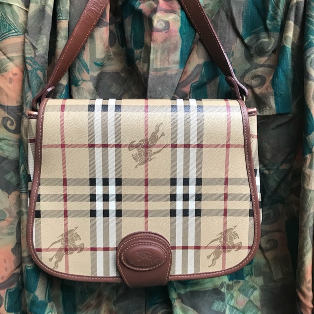 Preloved Burberry Vintage Sling Bag Shopee Philippines