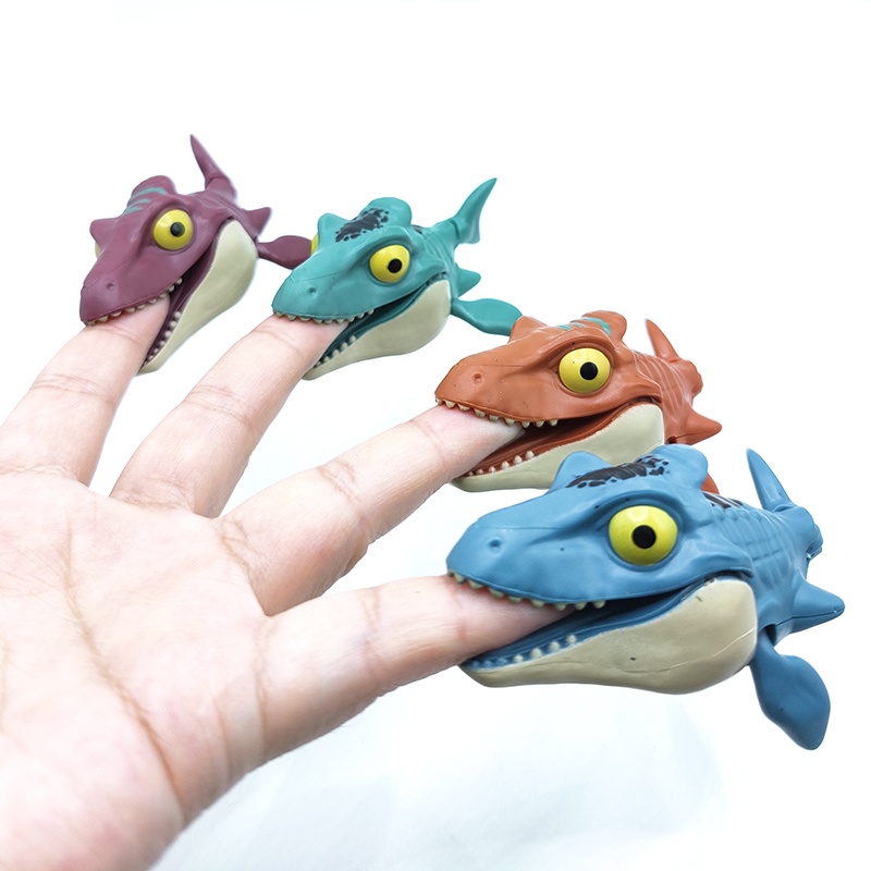 Jurassic World Finger Mossaurus Dinosaurs Fidget Toys Blue Interactive 