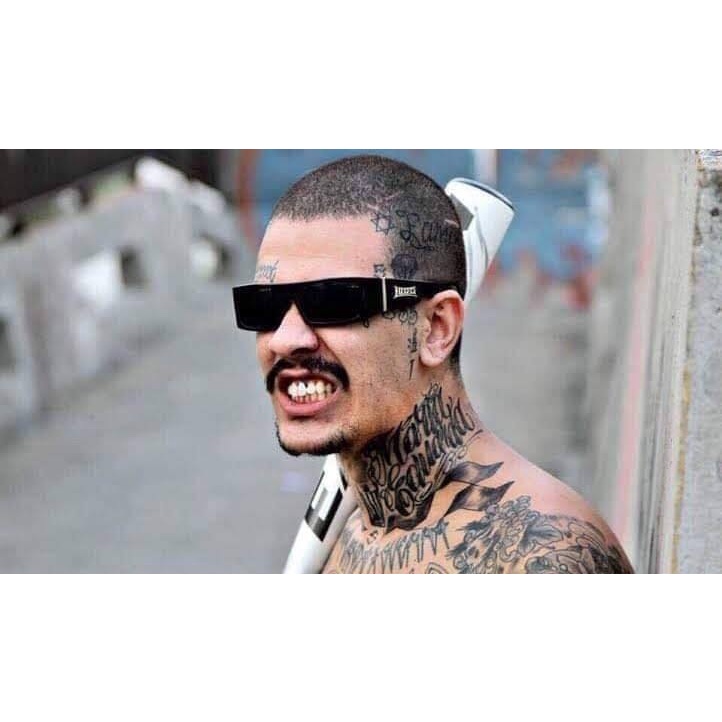 thumbnail interactive-video image 1 of Men's Locs Black Sunglasses With Yellow Lenses – Biker Skull Pattern On Arms – UV400 1 of 3