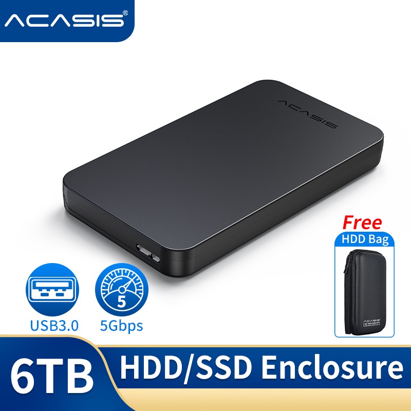 ACASIS Free USB Cable+Hdd Bag Hdd Case 2.5 Inch Sata To 3.0 SSD Adapter ...