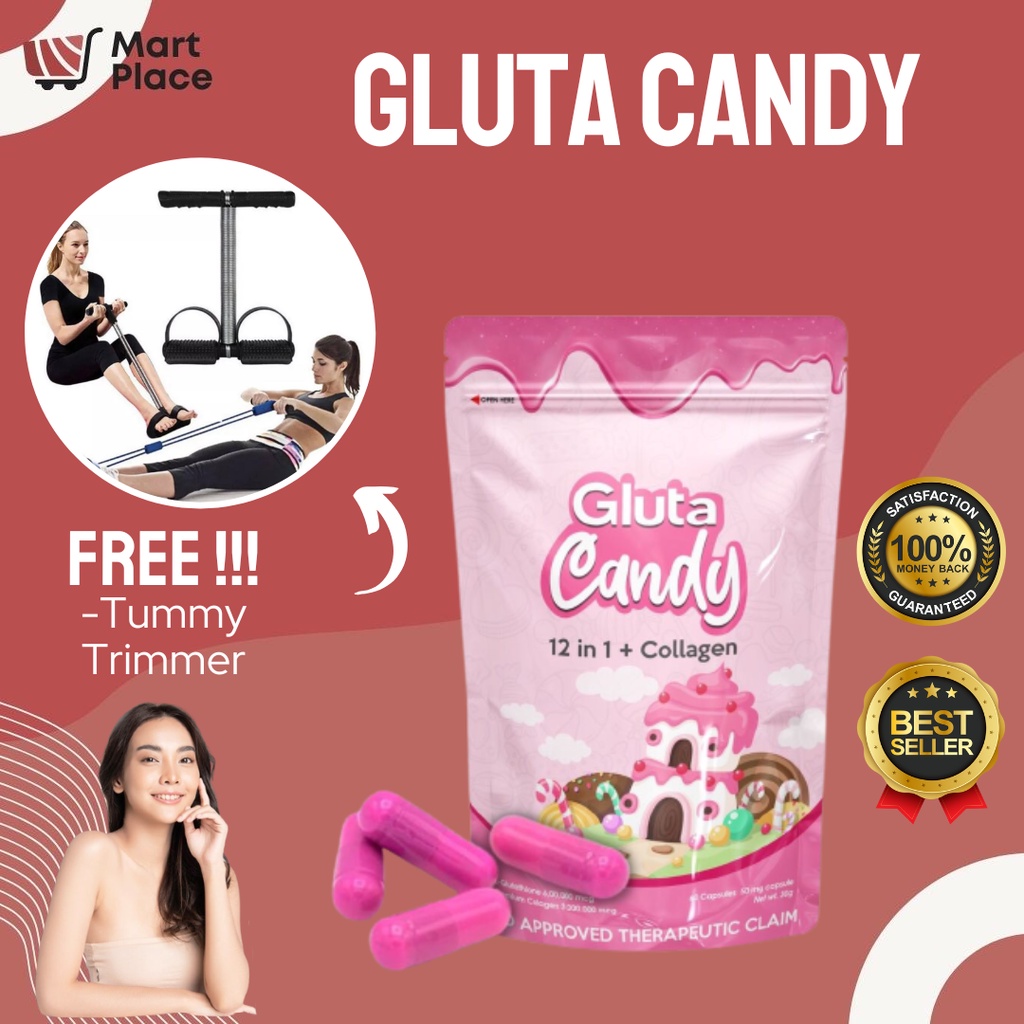 Gluta Candy w Collagen FREE TUMMY TRIMMER Whitening Anti aging