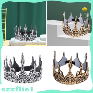 Royal King Crown For Men - Metal Prince Crowns And Tiaras, Full