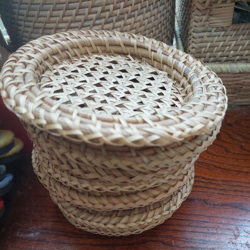 Rattan/ Wicker Solihiya Cup Coasters 7pcs | Shopee Philippines
