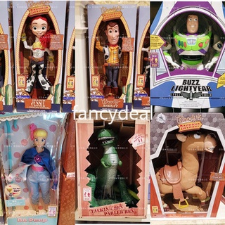 Disney Toy Story 4 Talking Woody Buzz Jessie Rex Action Figures