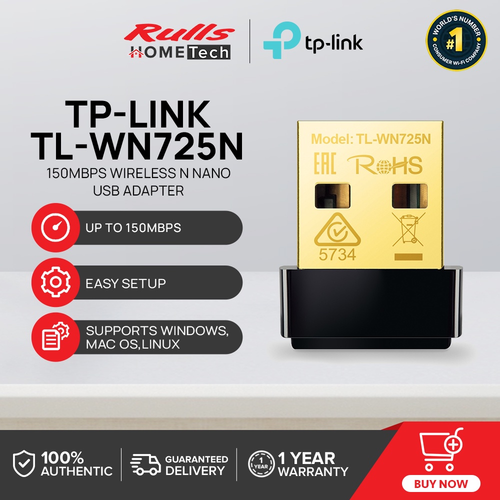 TP-Link TL-WN725N 150Mbps Wireless N Nano USB Adapter | WiFi Adapter ...