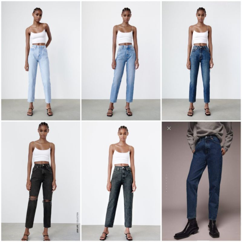 ZARA MOM FIT JEANS HIGH WAISTED (J&T / GOGO Express only)