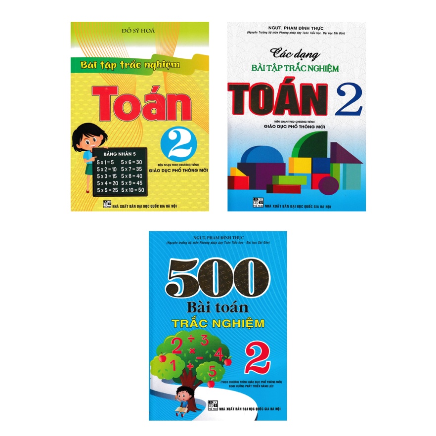 Book - Combo of 500 Multiple Choice Math Problems + Math 2 Multiple ...