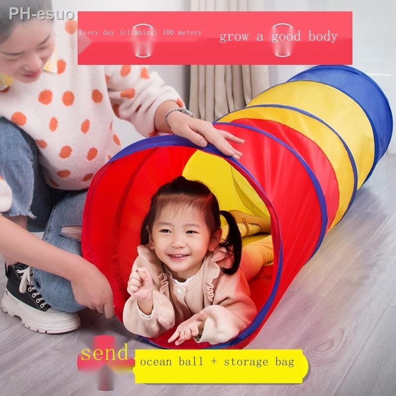 Original crawling tunnel Crawling tube baby kindergarten children indoor sunshine rainbow tunnel