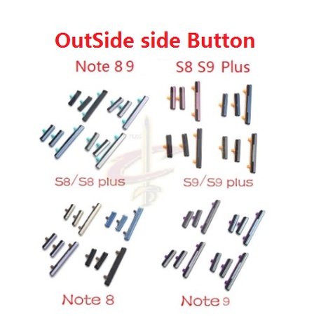 Power on off Volume Button For Samsung Galaxy Note 8 9 S8 Plus S9 Plus ...