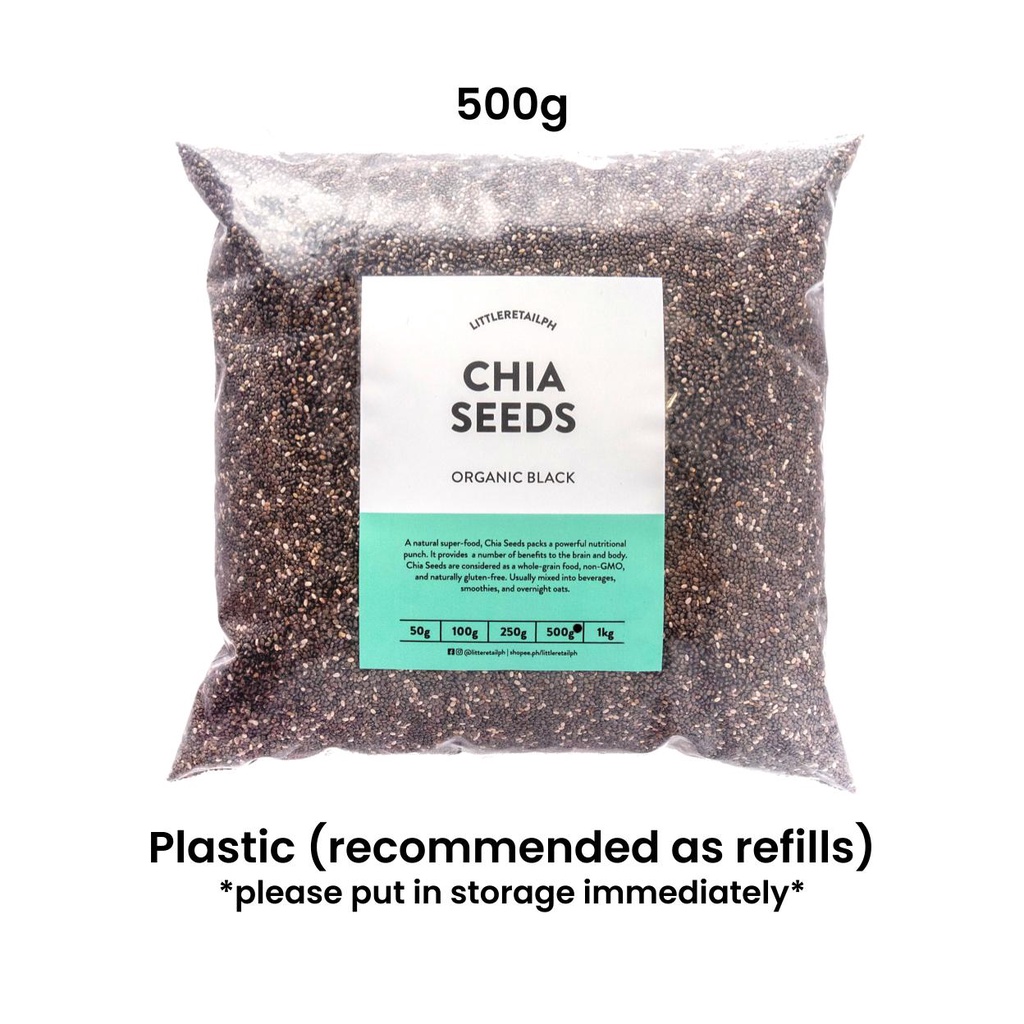 Chia Seeds 500g and 1kg - Organic Nutrient-Rich Seeds | Shopee Philippines
