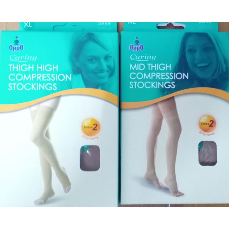 OPPO Mid Thigh Compression Stockings - Class 2/Open Toe - III main image 0