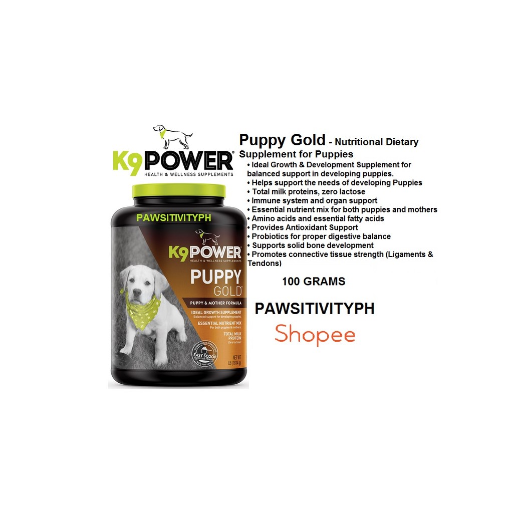 K9 Power Puppy Gold 100G exp 08/2024 | Shopee Philippines