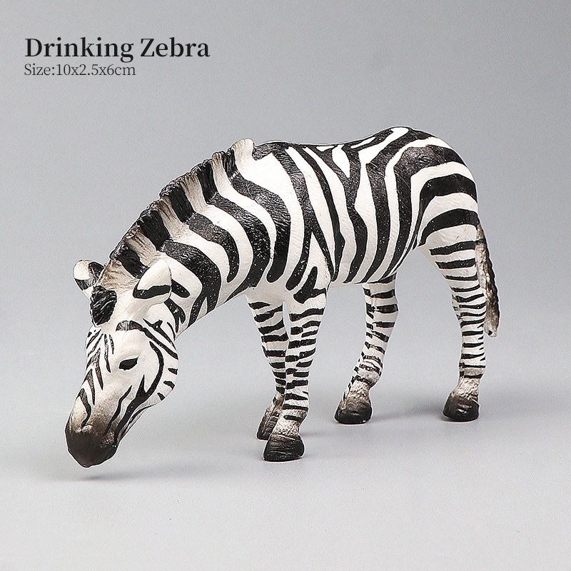 African Wildlife World Simulation Animal Zebra Set Animals Model Action ...