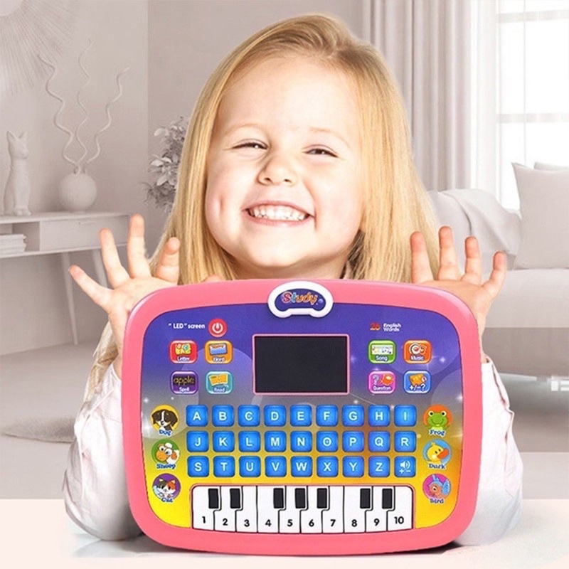 Learning Computer w/ Mini Piano Early Educational Laptop | Shopee ...