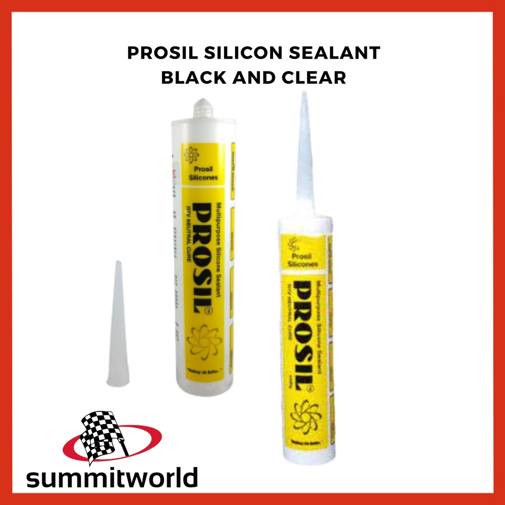 AUTHENTIC Prosil Silicone Sealant Clear and Black Shopee Philippines