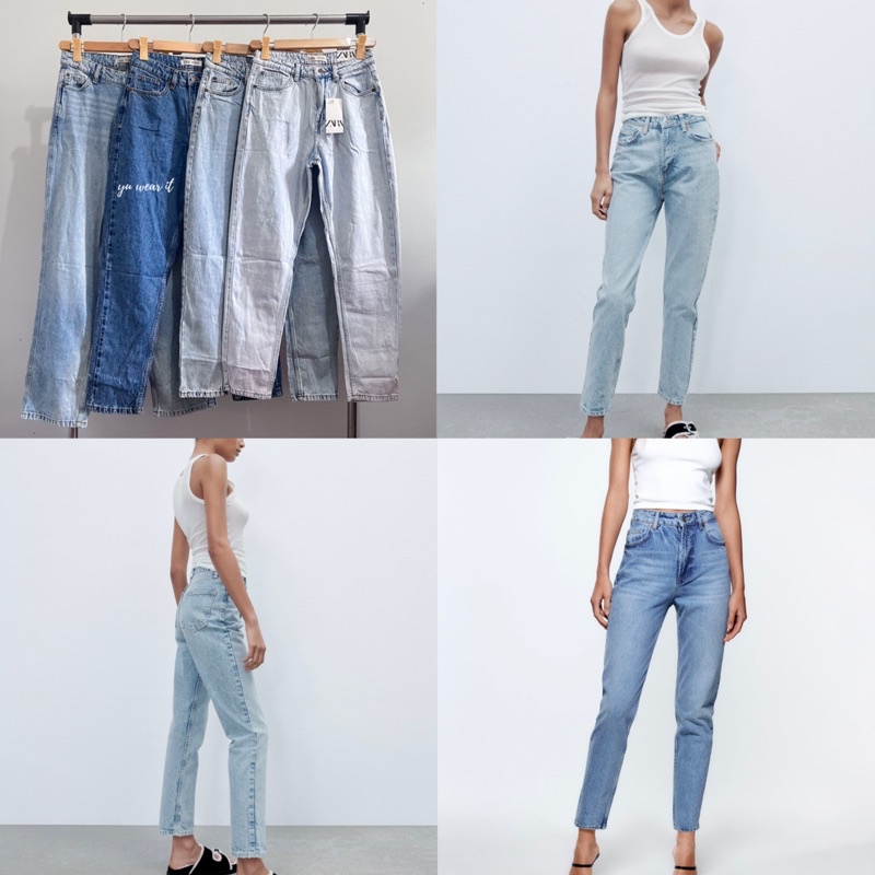 Zara Slim Fit Mom Jeans (26, 28 & 40) NO RESTOCK!! Shopee Philippines