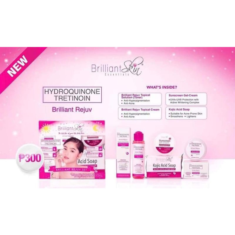 (COD)ONHAND NEW BRILLIANT SKIN ESSENTIALS REJUV SET (with HYDROQUINONE ...