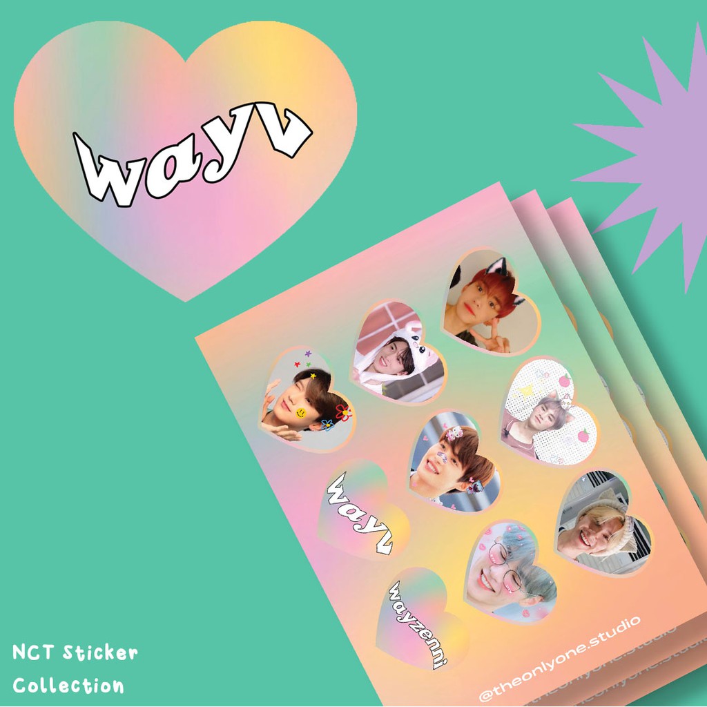 NCT Fanmade Sticker by The Only One Studio ( WayV edition ) | Shopee ...
