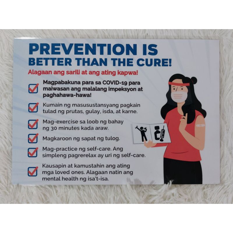 Iwas Covid Sign / Signage, Laminated A4 Size | Shopee Philippines