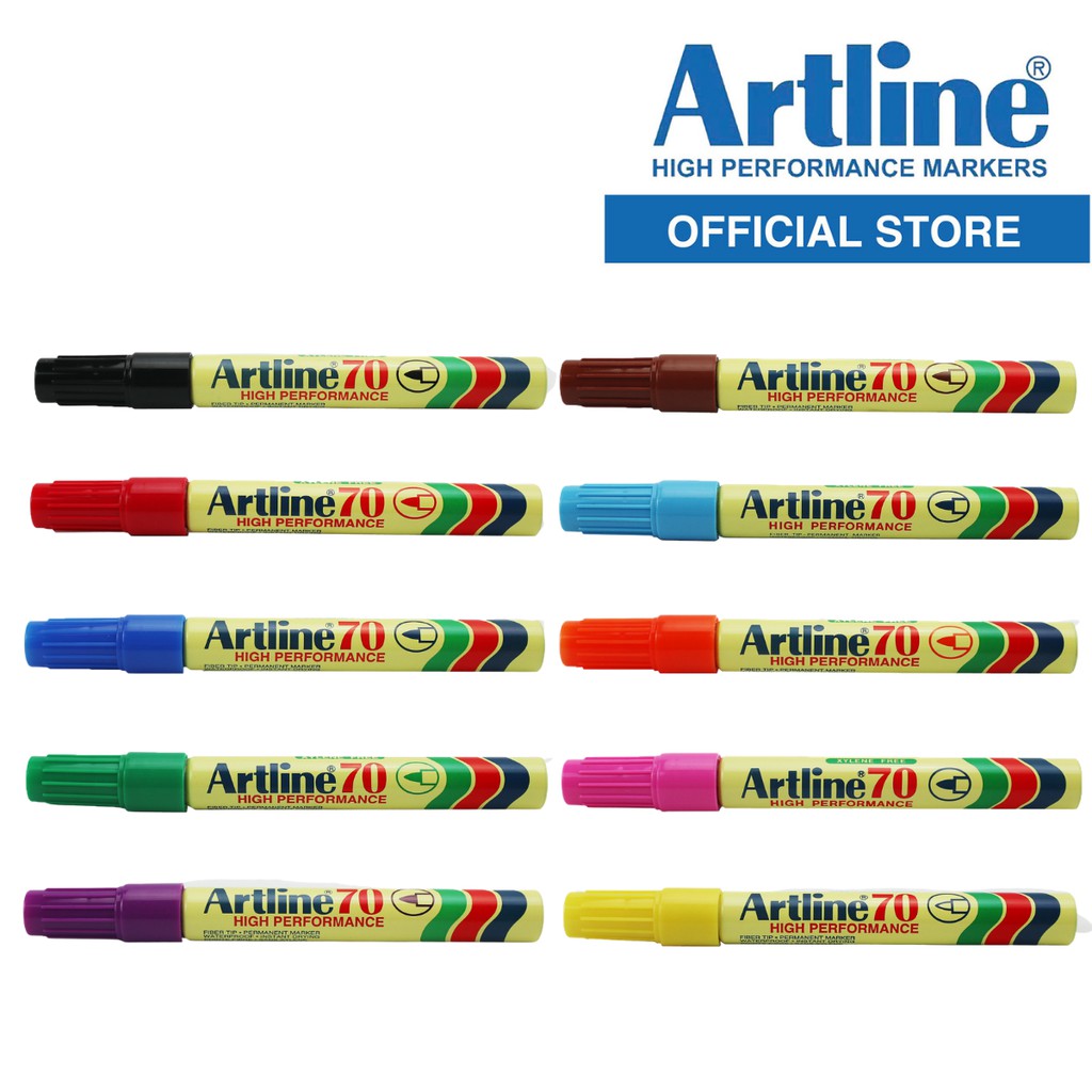 ARTLINE Permanent Marker (EK70 Pack of 2) Shopee Philippines