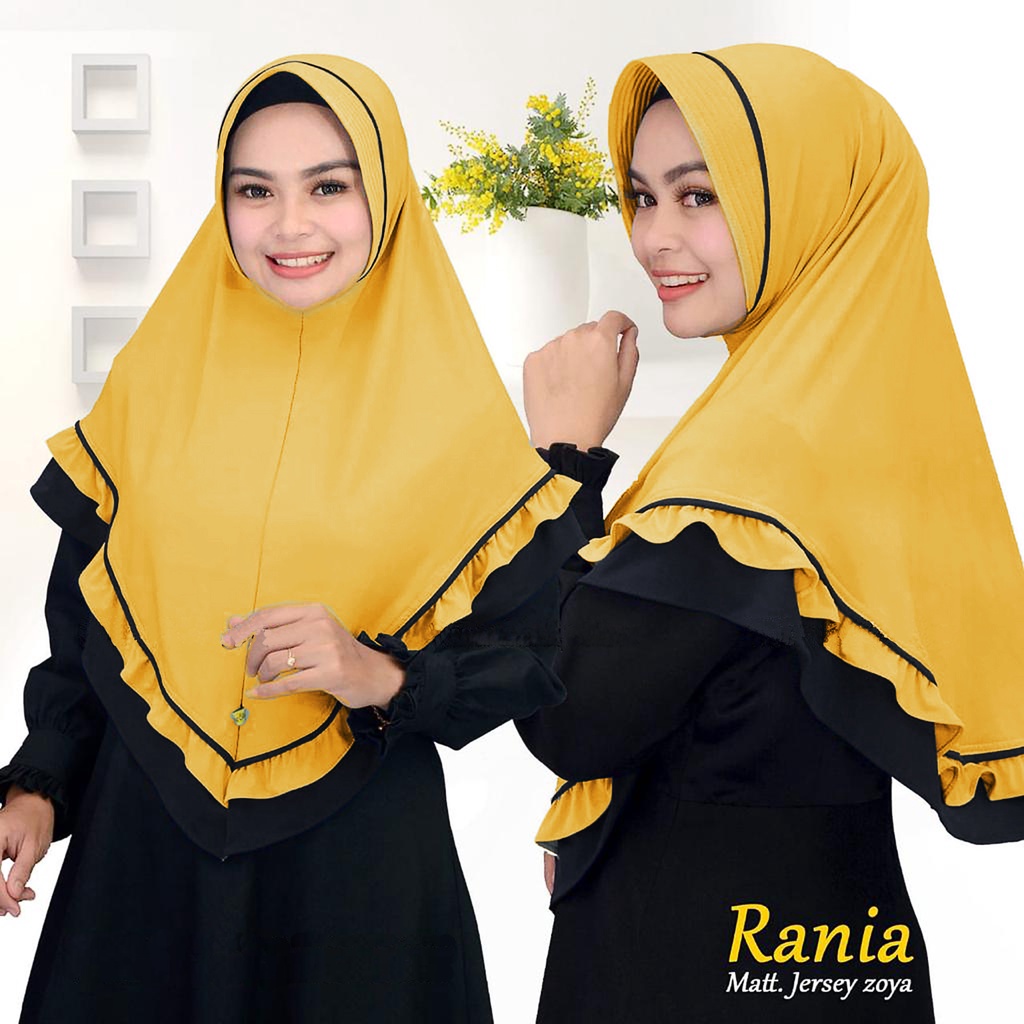 Rania Khimar Jersey Zoya Hijab Premium Instant Hijab | Shopee Philippines
