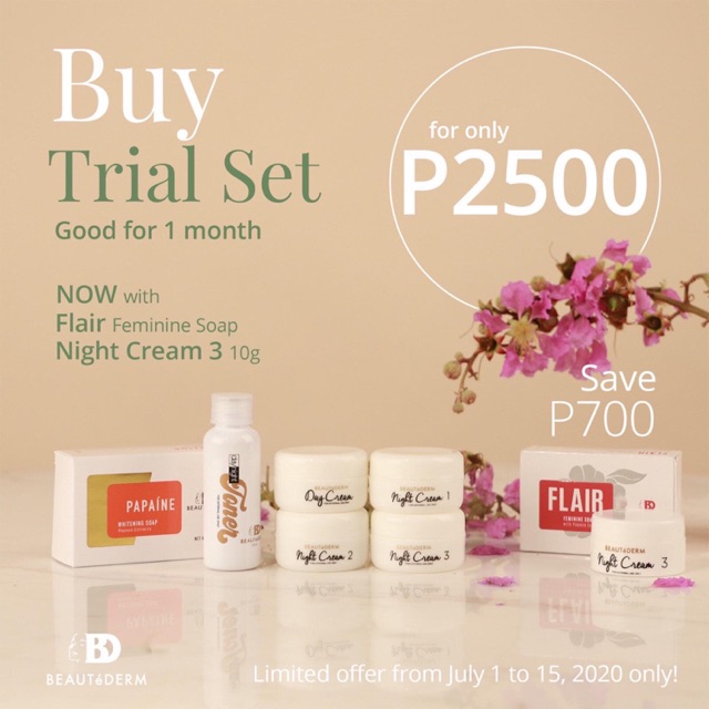 Beautederm Trial Set July Promo | Shopee Philippines