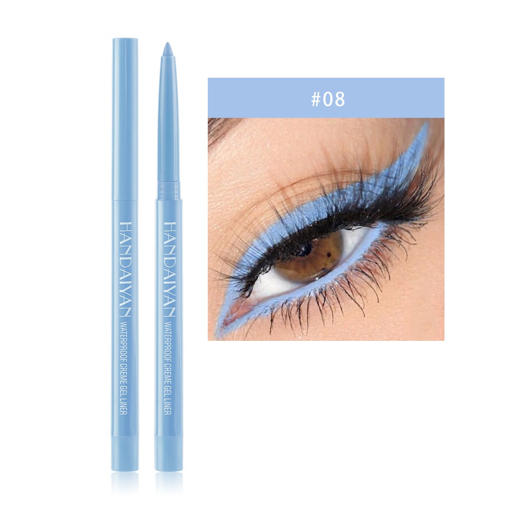 20colors Long Lasting Waterproof Fast Dry Eyeliner Pen Matte Eyeliner Pencil Rotatable Eye Liner 