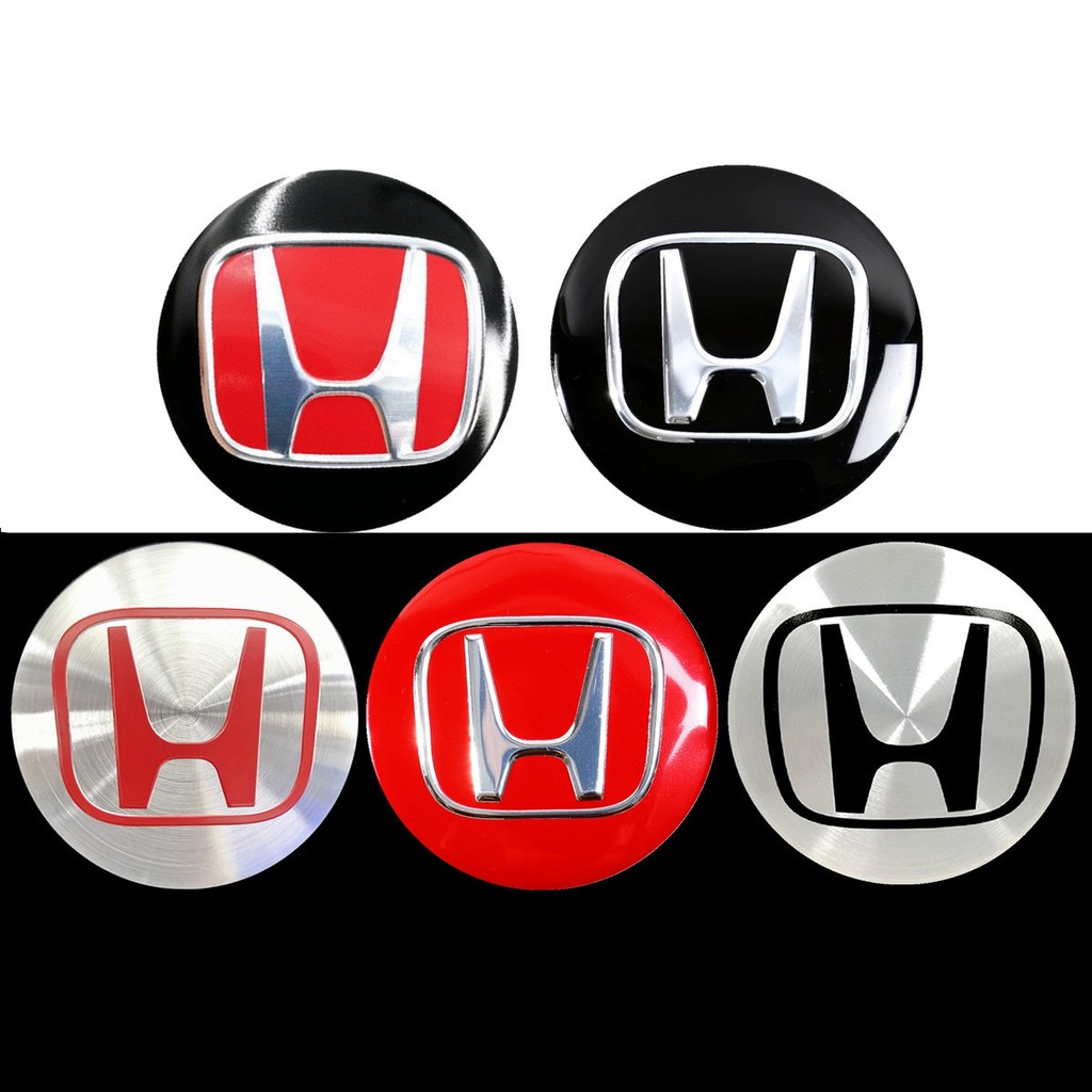 4Pcs 56mm HONDA Car Wheel Hub Cap Sticker Tire Cap Wheel Center Hub
