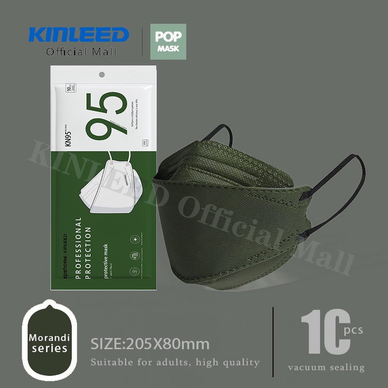 KINLEED 100 PCS KF94 Nanofiber Filter Face Mask KF94 Mask Anti-dust ...