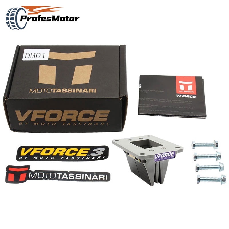 Motorcycles Motorcycle V Force3 Carbon Fiber Reed Valve Kit For VForce