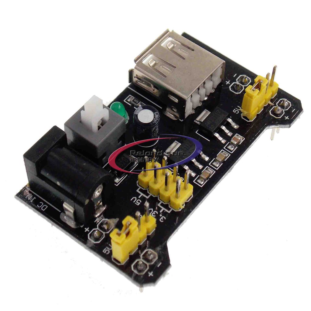 3.3V/5V MB102 Breadboard power module MB-102 830 points Solderless ...
