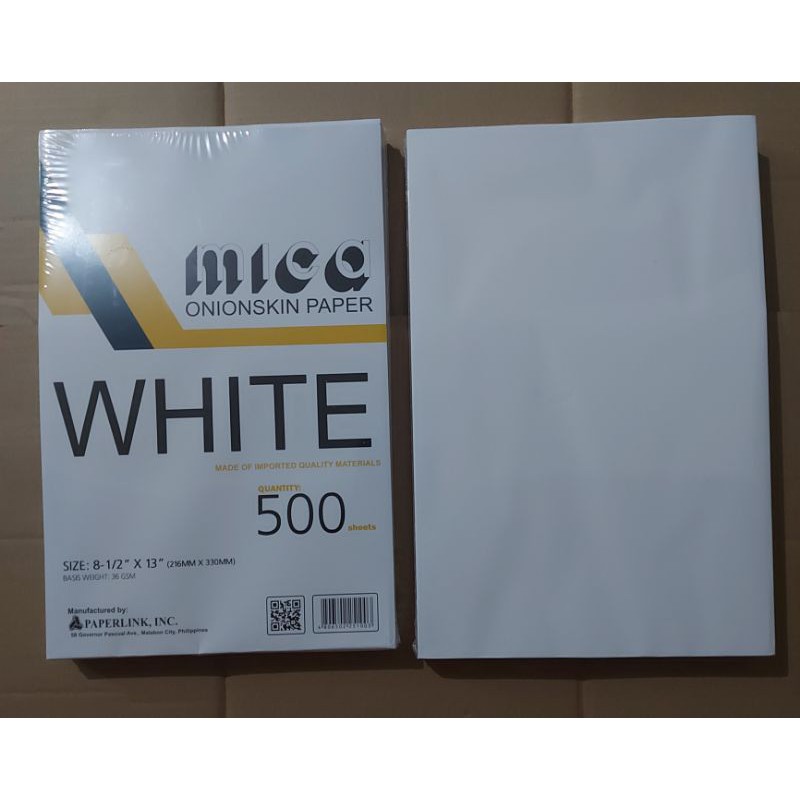 Mica Onion Skin Paper 8.5x13 (500pcs sheets) can be ship earlier than  preorder duration