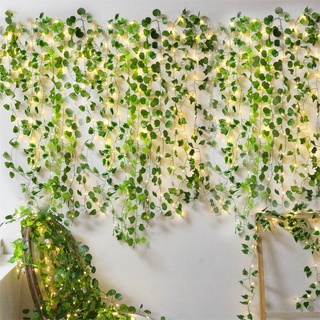 1/3/5Pcs 230CM Artificial Fake Vine Ivy Plant Silk Green Leaf Artificial  Leaves for Festival Wedding Party Home Decoration Wall Hanging