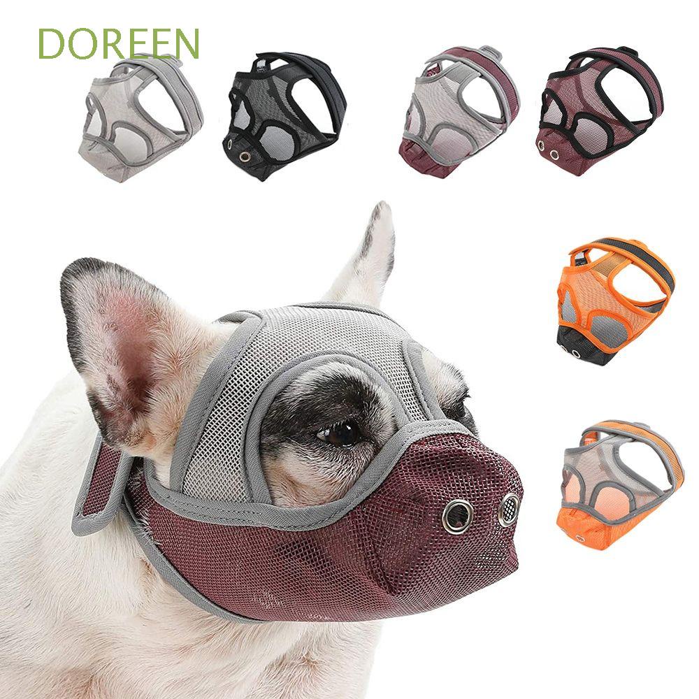 DOREEN Dog Muzzles Short Snout Dog Breathable Grooming Tools Anti
