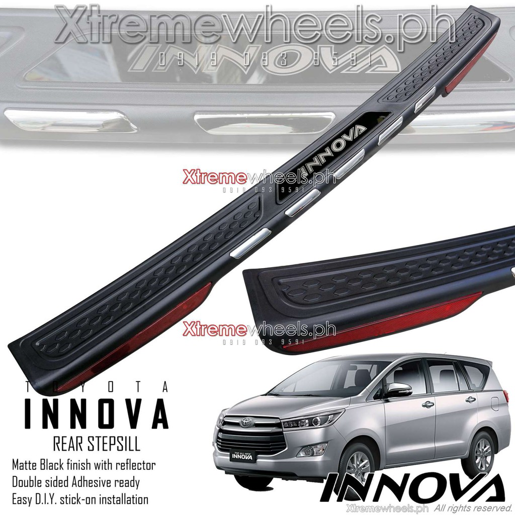 Toyota Innova 2016 2024 Rear Bumper Protector Rear stepsill / Rear