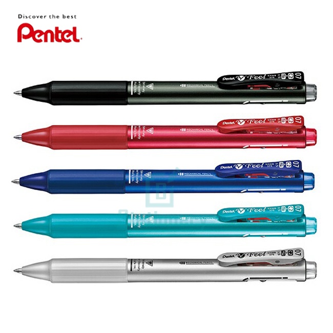 Pentel V Feel Ballpoint Pen 3 Systems 3 Colors In One Handle 05mm Head