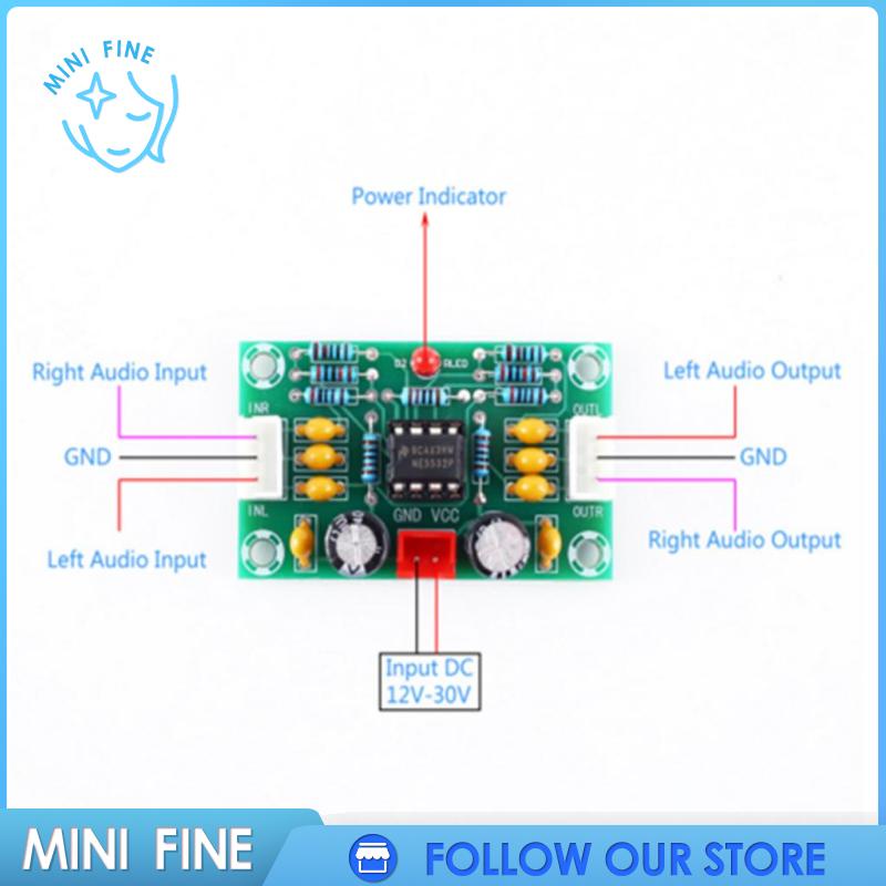 Operational OP- Pre-Amplifier Module NE5532 Amplifier Preamp Board ...