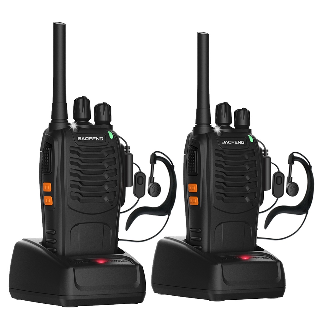 Snakerun Baofeng 88e 16ch Professional Fm Walkie Talkie 1500 Mah 