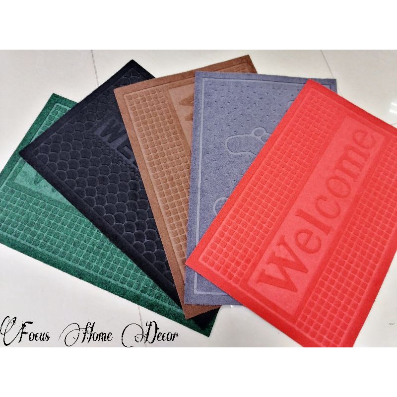Welcome Mats Rubber Back Indoor Outdoor Non-slip Mat #YU-19 (40*60CM ...