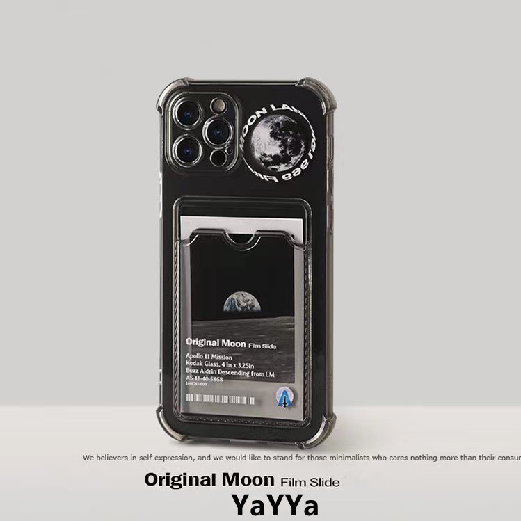 Moon iPhone 14 13promax camera card case Apple 12 mobile phone shell xs