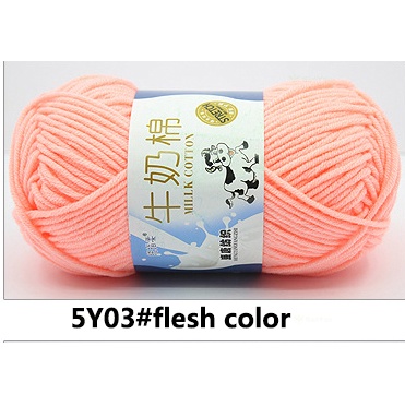 【Real 50g】5ply 50g Yarn Milk Fiber Knitting Wool Crochet Yarn Milk ...