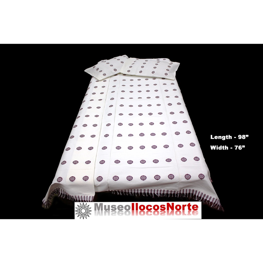 Ilocos Inabel Blanket (Sinan Binting 4 Panels with 2 Pillow Case