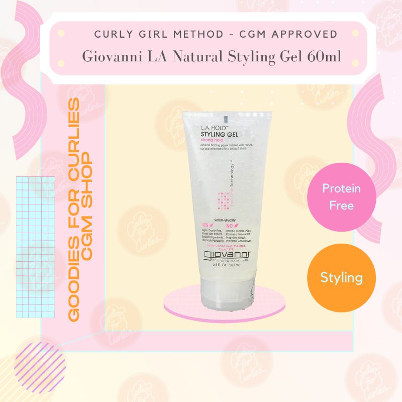 CGM Approved Giovanni La Naturals Styling Gel 60ml Gio01 Shopee